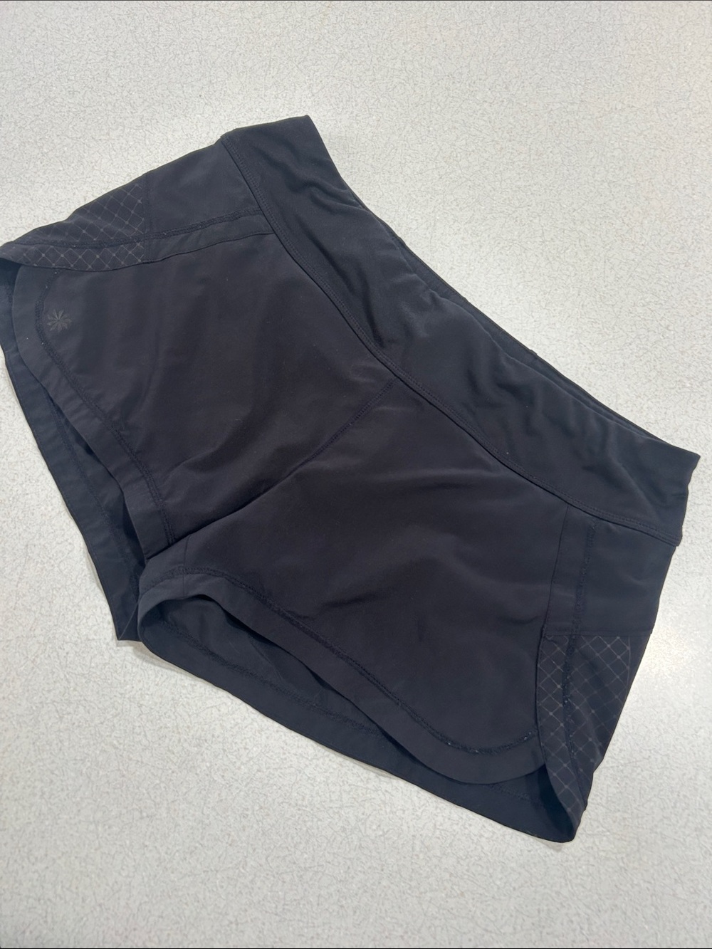Athleta Black Athletic Running Shorts with lining